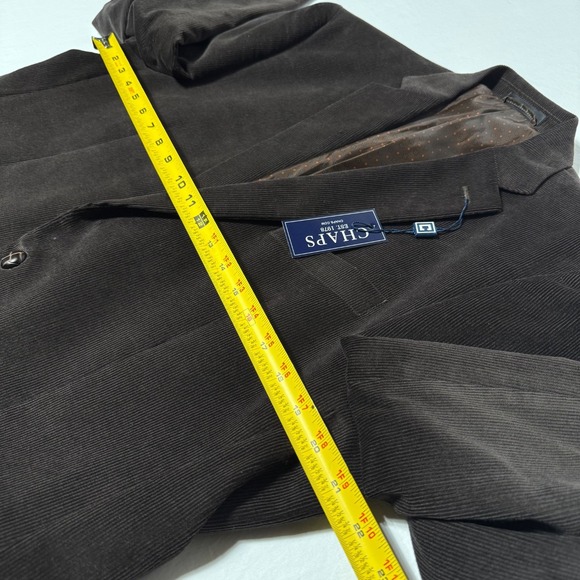 NEW Chaps Corduroy‎ Blazer Jacket Sport Coat Men's Size 42L Dark Brown - Picture 11 of 14